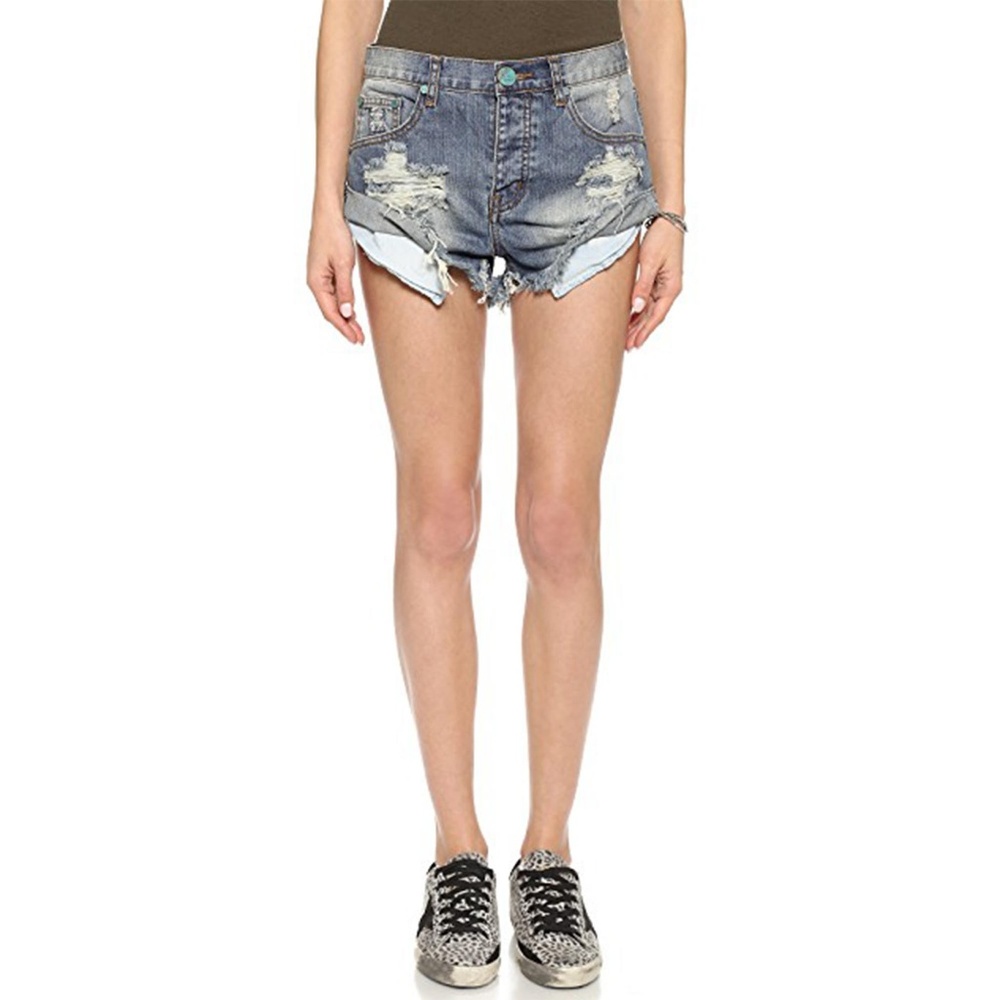 Bandits cut off denim shorts wash Dusty distressed